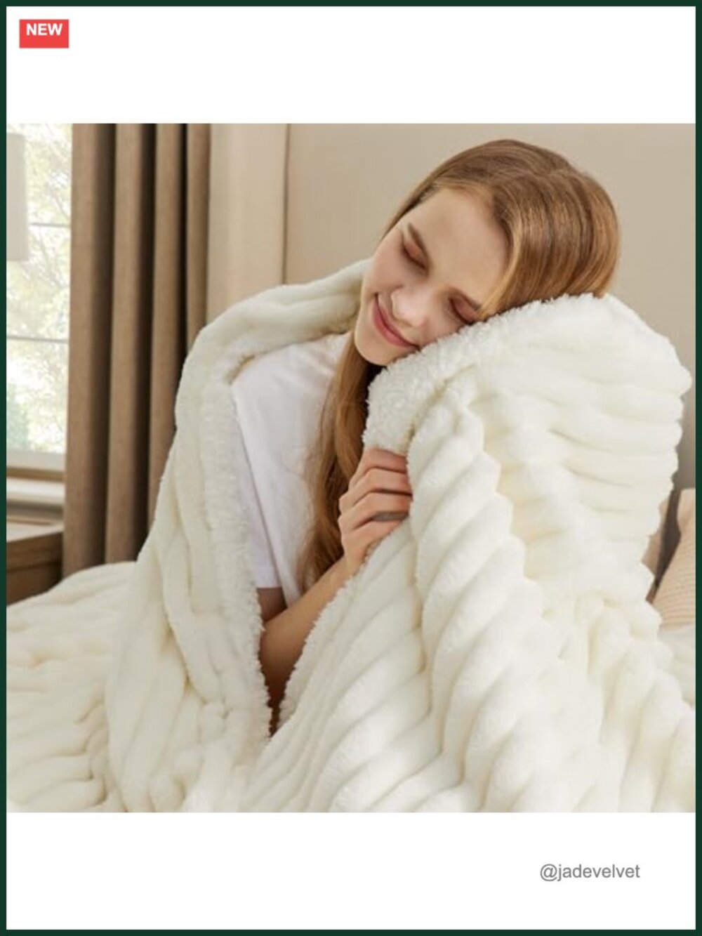 Cozy Sherpa Throw Blanket, Soft Fluffy Faux Fur Warm Fleece, Bedroom Couch Decor - Picture 2 of 6